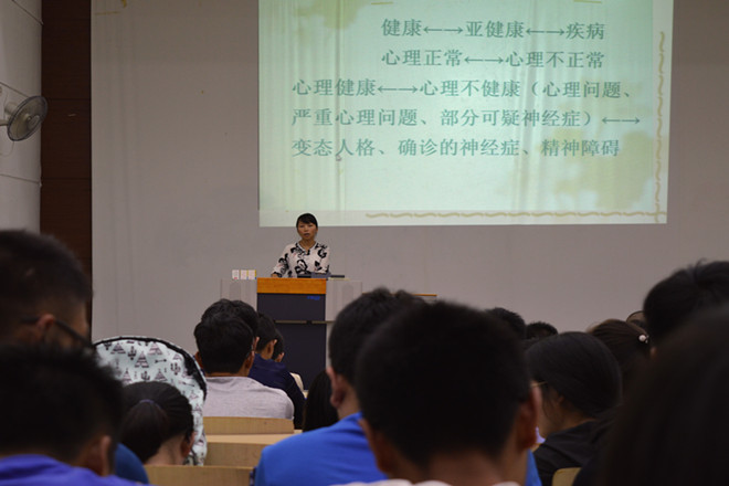 阳光心态，乐观生活——2016级机械新生心理讲座圆满结束